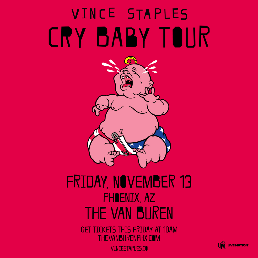 Slider item imageVince Staples – Cry Baby Tour - 01 Event artist image