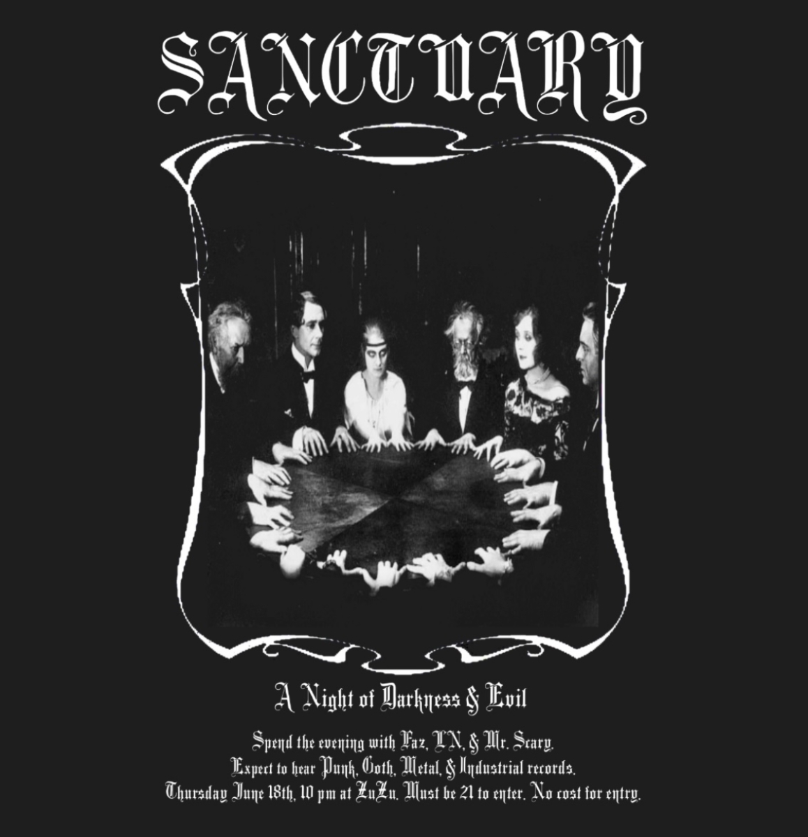 Sanctuary (Punk DJ Night) feat Mr. Scary, LN, Faz | Event Image