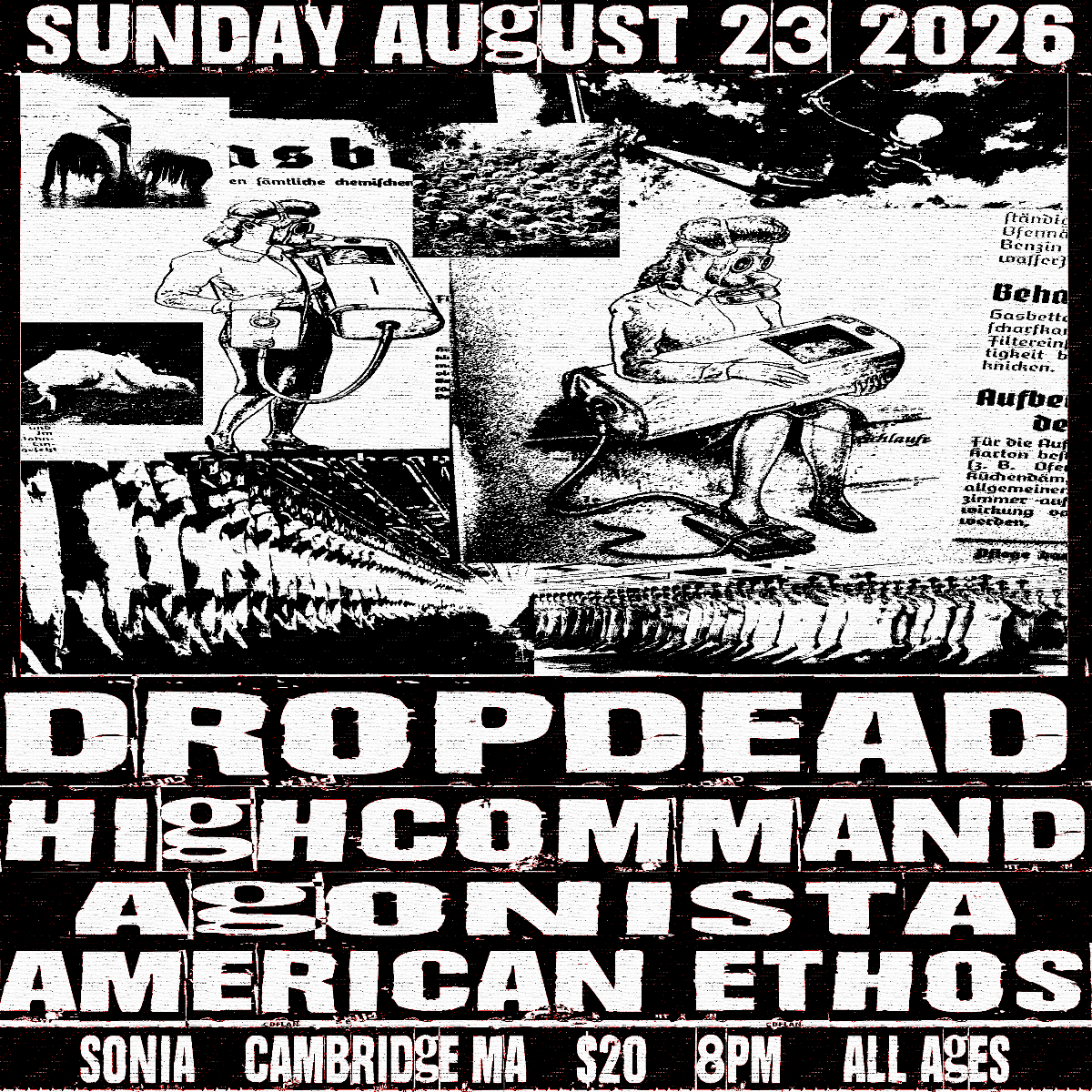 Dropdead, High Command, Agonista, American Ethos | Event Image