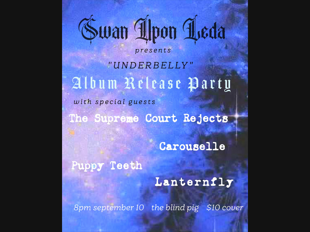 Swan Upon Leda, The Supreme Court Rejects, Carouselle, Puppy Teeth, Lanternfly - 10/09/26