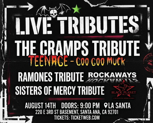 CRAMPS, RAMONES AND SISTERS OF MERCY TRIBUTES - Event on Eventsfy