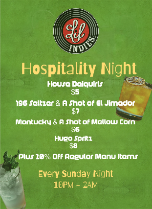 Lil Indies Hospitality Night