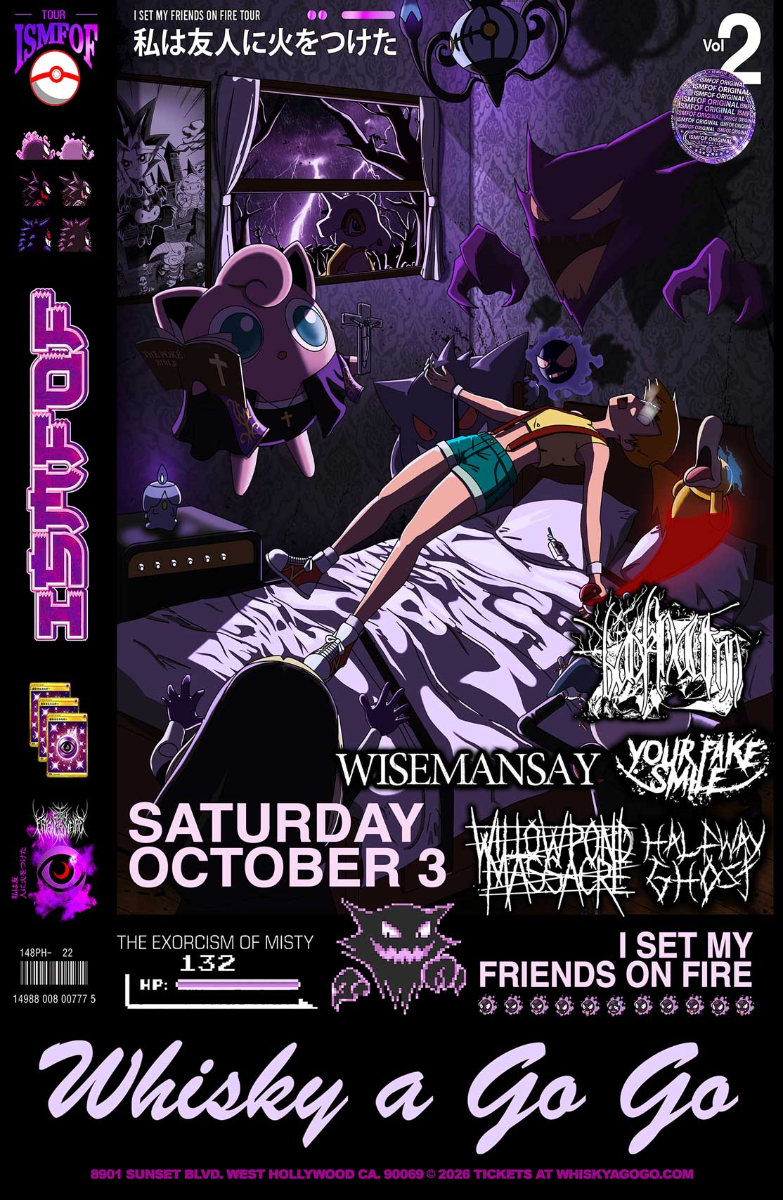 I Set My Friends On Fire, Back In Autumn , Wisemansay, Your Fake Smile, Halfway Ghost, Willow Pond Massacre
