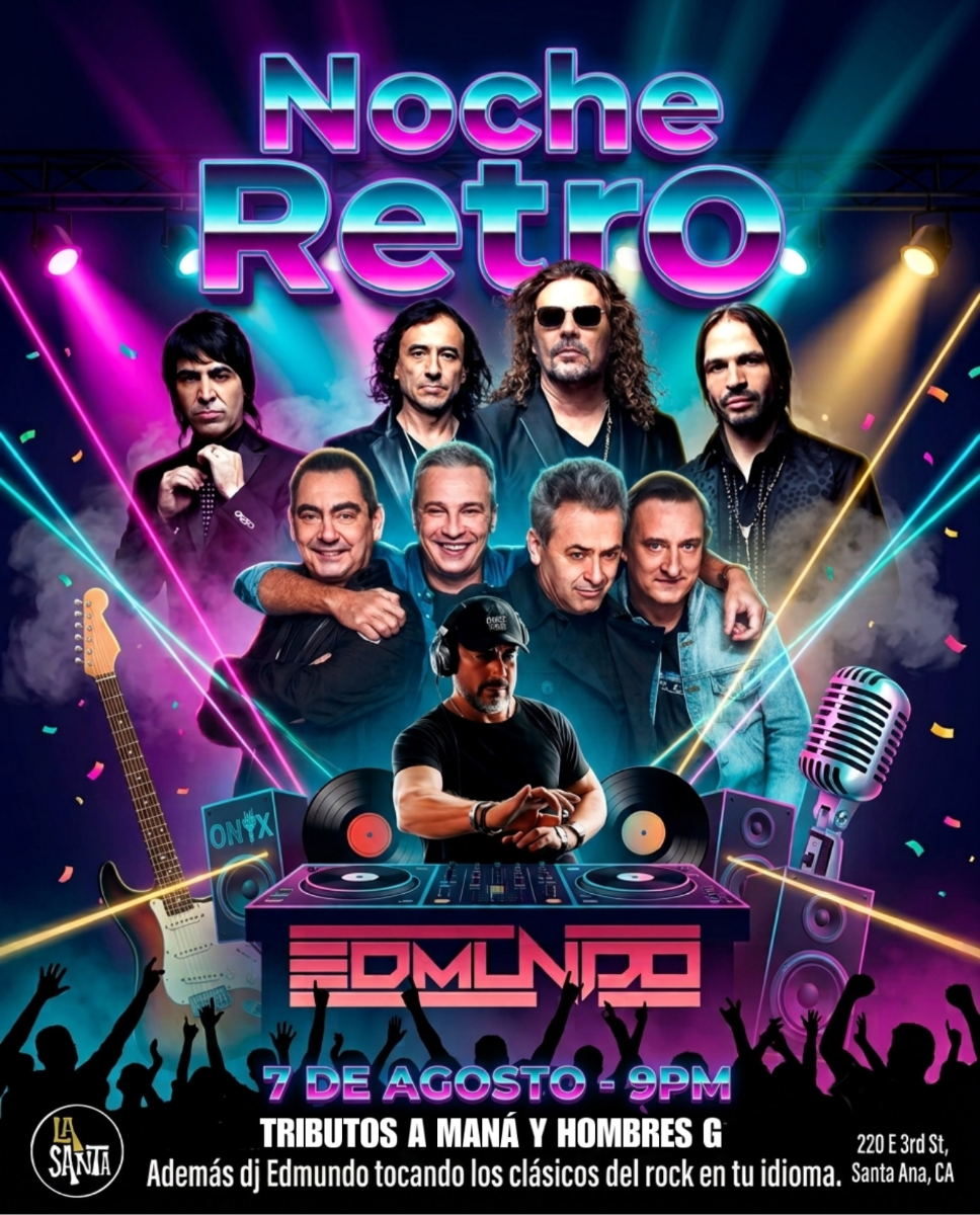 NOCHE RETRO TRIBUTOS A MANÁ Y HOMBRE G