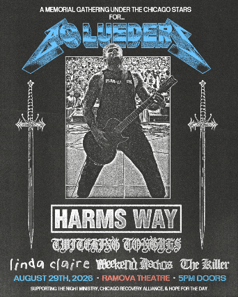 A Memorial Gathering for Bo Lueders featuring Harms Way / Twitching Tongues / Linda Claire / Weekend Nachos / The Killer