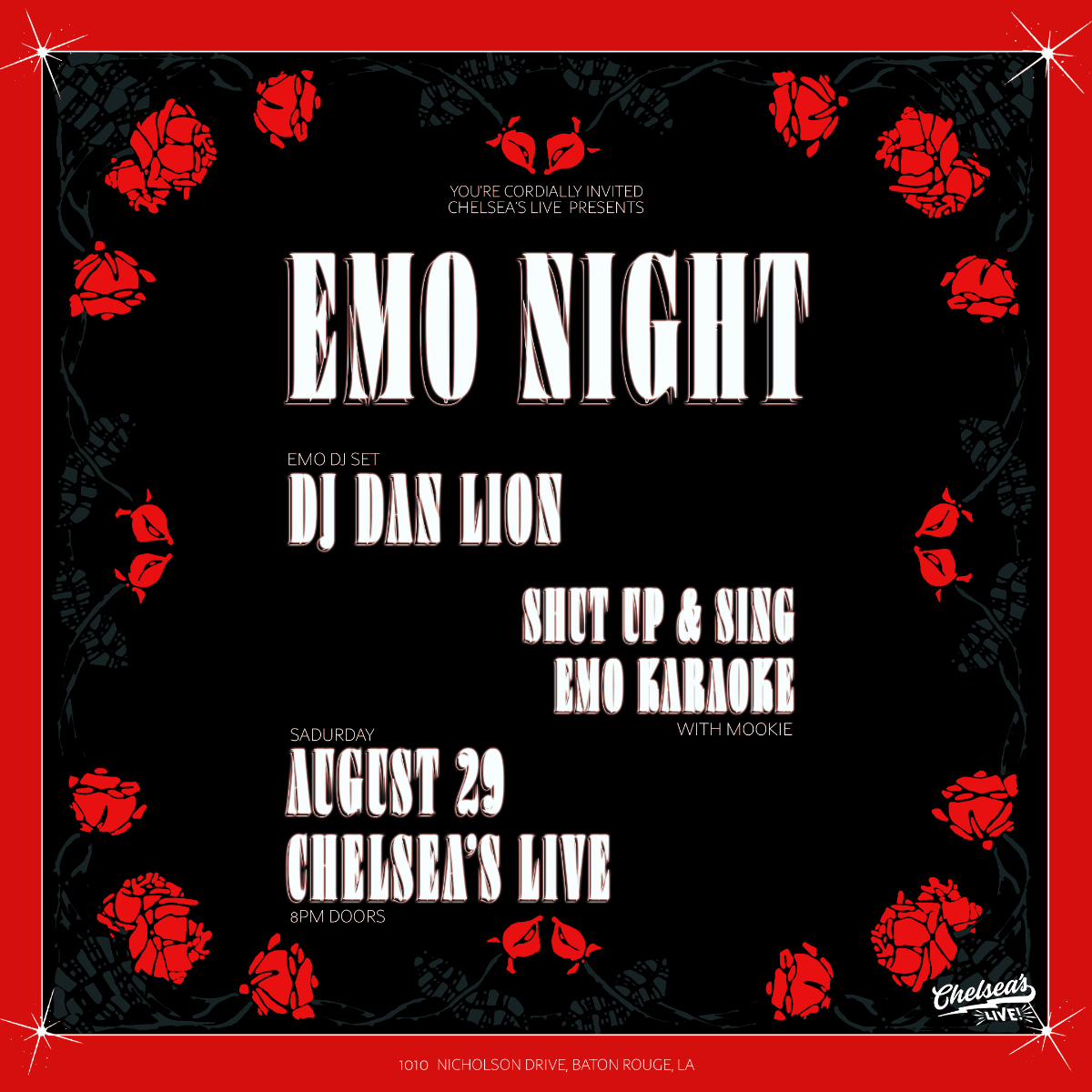 Emo Night with DJ Dan Lion and Mookie Darden
