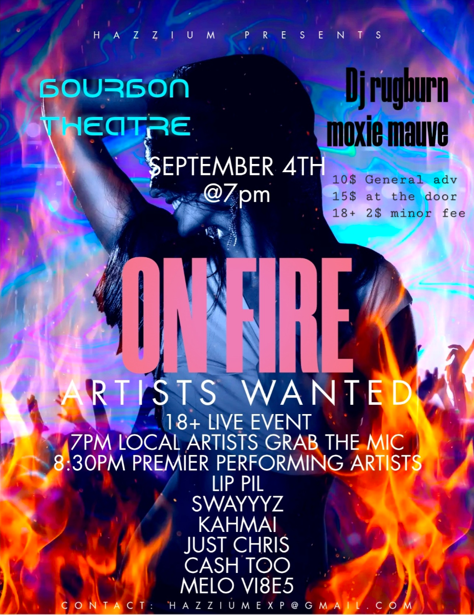 Event Image - Hazzium Presents: On Fire Hip Hop Showcase