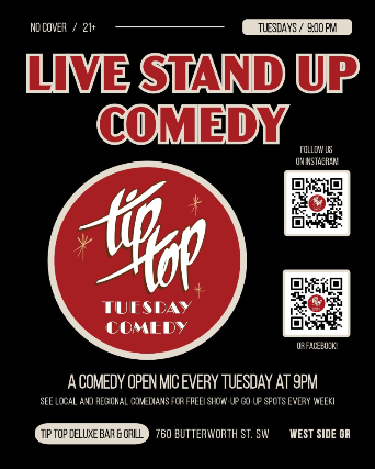 Tip Top Tuesday Comedy