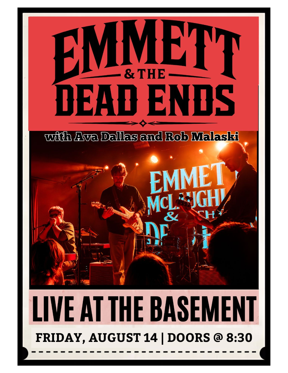 Emmett McLaughlin and the Dead Ends w/ Ava Dallas and Rob Malaski