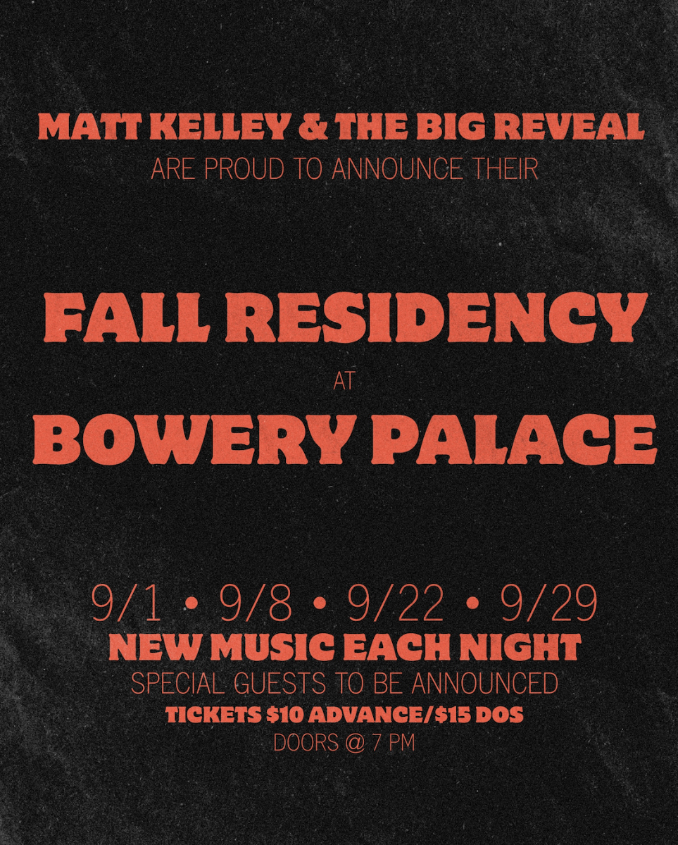 Matt Kelley & The Big Reveal September Residency