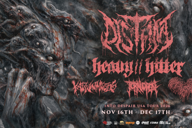 DISTANT with Heavy//Hitter, Torn Open, & Katywentmissing — gig artwork
