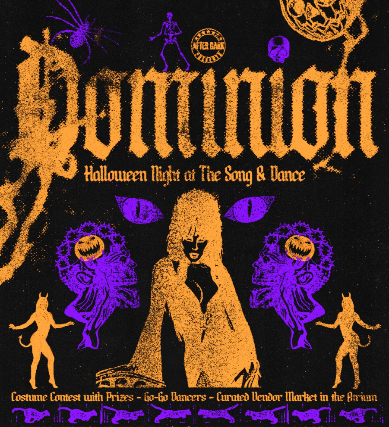 Dominion: Halloween Night — gig artwork