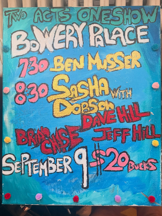 Ben Musser | Sasha Dobson at Bowery Palace – New York, NY