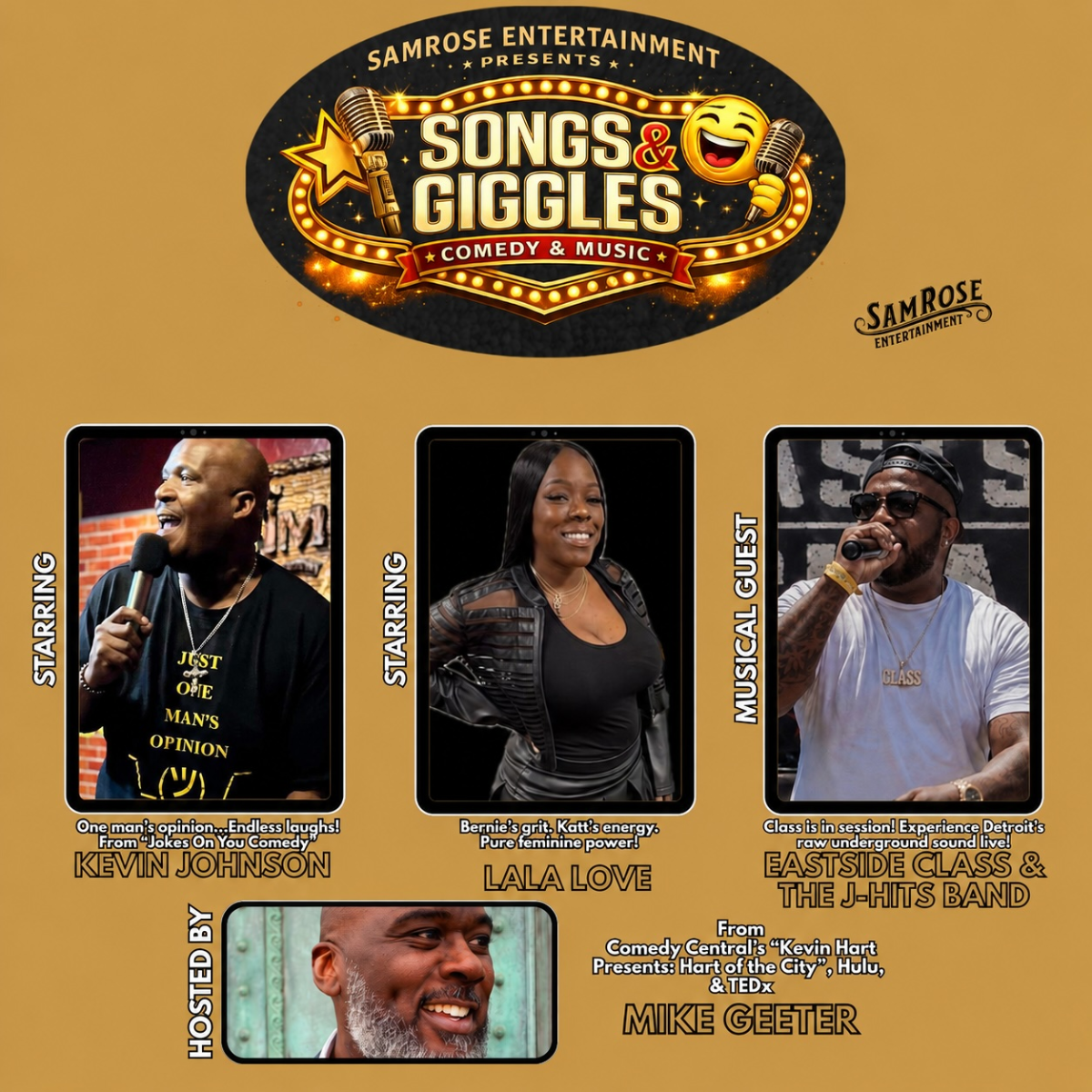 Sam Rose Entertainment Presents: Songs & Giggles