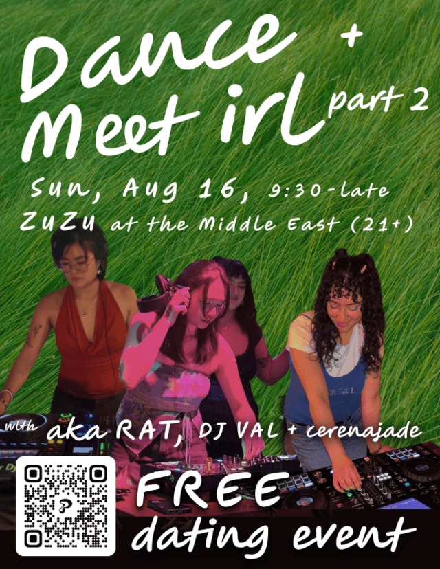 Dance + Meet irl Part 2 ft. aka RAT, DJ VAL, cerenajade | Event Image