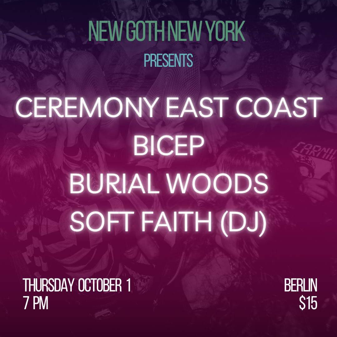 Ceremony East Coast | Bicep | Burial Woods | Soft Faith (DJ)