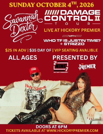 297 Entertainment presents Savannah Dexter - Damage Control Tour