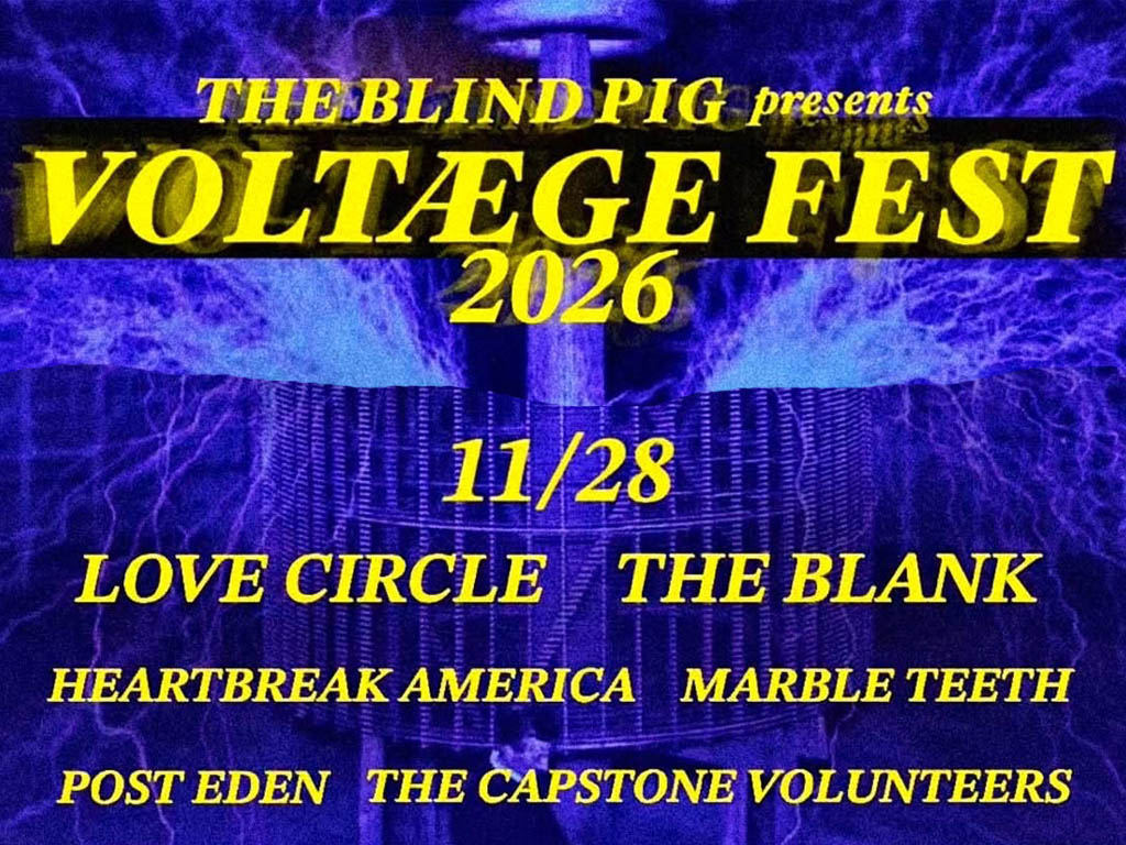 Voltaege Fest 2026, Love Circle, The Blank, Heartbreak America, marble teeth, Post Eden, The Capstone Volunteers - 28/11/26